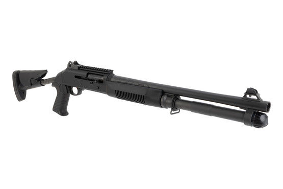 Benelli M4 12 Gauge Law Enforcement shotgun, black.